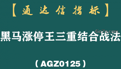 [AGZ0125]黑马启动总踩不准节奏？三套雷达叠着扫，共振金底比单看一个信号靠谱多了丨黑马涨停王战法