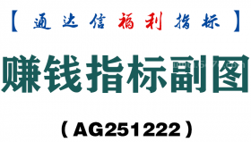 [AG251222]赚钱指标副图－通达信指标源码分享