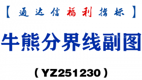 [YZ251230]牛熊分界线副图－通达信指标源码分享