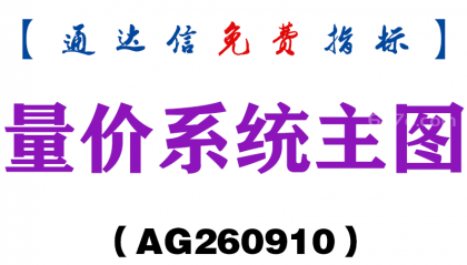 [AG260910]量价系统主图-通达信指标源码分享
