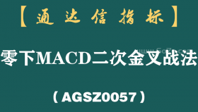 [AGSZ0057]MACD最强盈利战法：0轴下两次金叉，短线必将直线拉升，不容错过