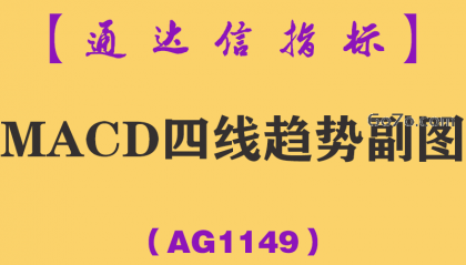 [AG1149]MACD四线趋势副图-通达信指标公式