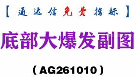 [AG261010]底部大爆发副图-通达信指标源码分享