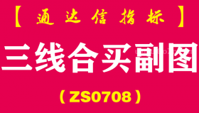 [ZS0708]三线合买副图-通达信指标公式-信号抓主升浪妖股黑马股中短波段操作