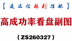 [ZS260327]高成功率看盘副图－通达信指标源码分享