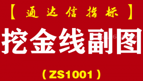 [ZS1001]挖金线副图-通达信指标公式