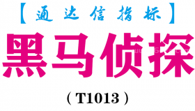 【通达信指标】黑马侦探-副图指标公式（T1013）