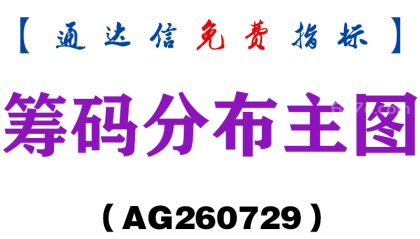 [AG260729]筹码分布主图-通达信指标源码分享