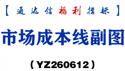 [YZ260612]市场成本线副图－通达信指标源码分享