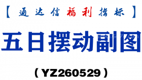 [YZ260529]五日摆动副图－通达信指标源码分享