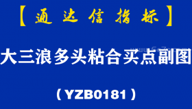 [YZB0181]大三浪多头粘合买点副图-通达信指标公式