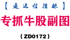 [ZD0172]专抓牛股副图-通达信指标公式