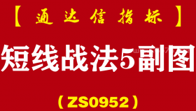 [ZS0952]短线战法5副图-通达信指标公式