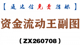 [ZX260708]资金流动王副图－通达信指标源码分享