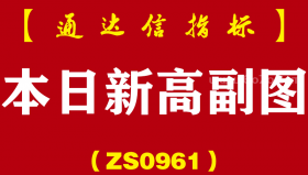[ZS0961]本日新高副图-通达信指标公式
