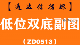 [ZD0513]低位双底副图-通达信指标公式