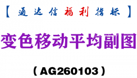 [AG260103]变色移动平均副图－通达信指标源码分享