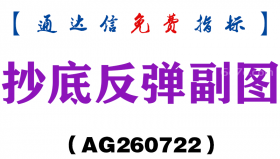 [AG260722]抄底反弹副图－通达信指标源码分享