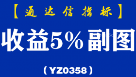 [YZ0358]收益5%副图-通达信指标公式
