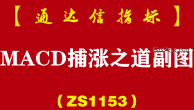 [ZS1153]MACD捕涨之道副图-通达信指标公式