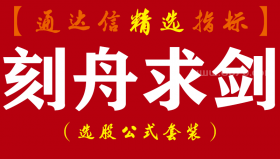 【通达信指标】刻舟求剑-副图指标公式