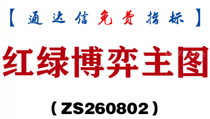 [ZS260802]红绿博弈主图-通达信指标源码分享