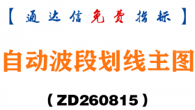 [ZD260815]自动波段划线主图-通达信指标源码分享