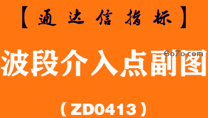 [ZD0413]波段介入点副图-通达信指标公式
