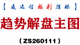 [ZS260111]趋势解盘主图－通达信指标源码分享