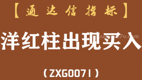 [ZXG0071]洋红柱出现买入副图-通达信指标公式