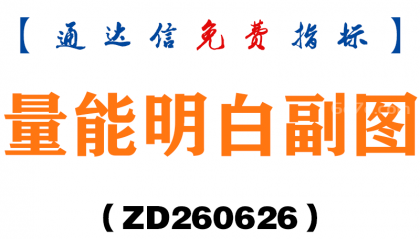 [ZD260626]量能明白副图－通达信指标源码分享