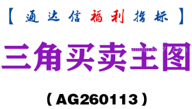 [AG260113]三角买卖主图－通达信指标源码分享
