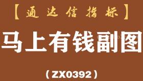 [ZX0392]马上有钱副图-通达信指标公式