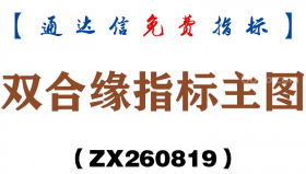 [ZX260819]双合缘指标主图－通达信指标源码分享