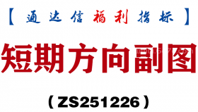 [ZS251226]短期方向副图－通达信指标源码分享