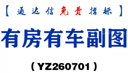 [YZ260701]有房有车副图－通达信指标源码分享
