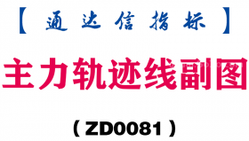 [ZD0081]主力轨迹线副图-通达信指标公式