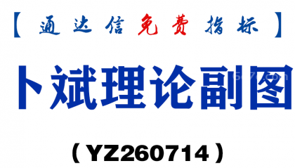 [YZ260714]卜斌理论副图－通达信指标源码分享