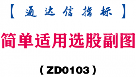 [ZD0103]简单适用选股副图-通达信指标公式
