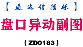[ZD0183]盘口异动副图-通达信指标公式