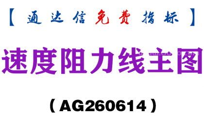 [AG260614]速度阻力线主图－通达信指标源码分享