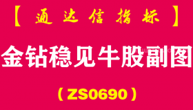 [ZS0690]金钻稳见牛股副图-通达信指标公式