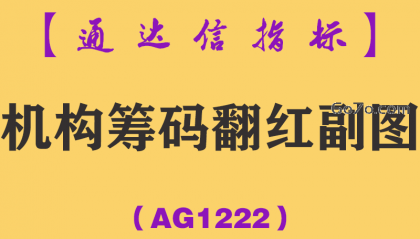 [AG1222]机构筹码翻红副图-通达信指标公式