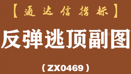 [ZX0469]反弹逃顶副图-通达信指标公式