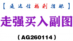 [AG260114]走强买入副图－通达信指标源码分享