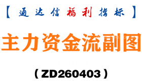 [ZD260403]主力资金流副图－通达信指标源码分享