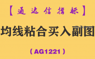 [AG1221]均线粘合买入副图-通达信指标公式