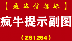 [ZS1264]疯牛提示副图-通达信指标公式