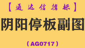 [AG0717]阴阳停板副图-通达信指标公式