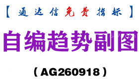[AG260918]自编趋势副图-通达信指标源码分享